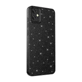 Samsung Galaxy A05 Kılıf Kamera Korumalı Simli Lüks Koton Kapak Siyah - 1