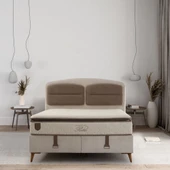 Minar Retro Baza Başlık Yatak Seti - 180X200 Ceviz Ayak-Coco03 -Yastık Coco11 thumbnail 1