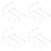 Minar Buffy Baza Başlık  140X200 - Siyah Ayak Coco13 - 6