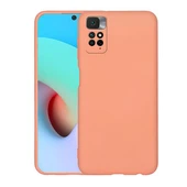 Redmi Note 11S Global İçi Kadife Dolgulu Şık Candy Lansman Silikon Kılıf Turuncu - 1
