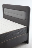 Minar Elegant Baza Başlık Yatak Seti 140X200 - Siyah Ayak Prime Keten 48 - 2