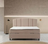 Minar Flow Baza Başlık Yatak Pedli 150X200 - Bej thumbnail 1