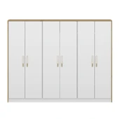 Minar Mitra 6 Kapak Dolap-Düz Beyaz-Artisan thumbnail 5