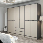 Minar Elina 6 Kapaklı Dolap Antrasit Kumtaşı thumbnail 3