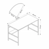 Minar Greta Çalışma Masası Modül1-Antrasit - 7