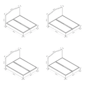 Minar İlkbahar Baza Başlık Yatak Seti 160X200 - Siyah Ayak Asya02 thumbnail 7