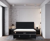 Minar Star Baza Başlık Yatak Seti 150X200 - Siyah Ayak Anka17 thumbnail 1