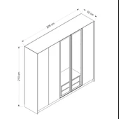 Minar Kale Luxe Soft 5K Mbrn+Cam Dolap-Kumtası thumbnail 8