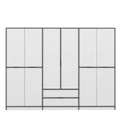 Minar Elina 6 Kapaklı Dolap Antrasit Beyaz thumbnail 6