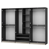 Minar Elina 6 Kapaklı Dolap Antrasit Kumtaşı thumbnail 7