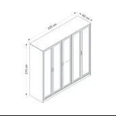 Minar Prıme 5 Kapak Mbrn 1 Aynalı Dolap-Kumtası thumbnail 7