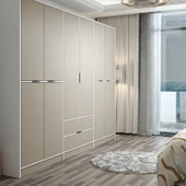 Minar Elina 6 Kapaklı Dolap Beyaz Kumtaşı thumbnail 4