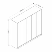 Minar Lara 5 Kapılı Dolap - Senza thumbnail 8