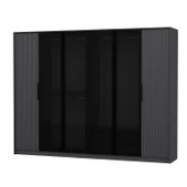 Minar Kale Luxe Soft 6 Kapaklı Mebran+Cam Dolap-Antrasit thumbnail 5