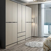 Minar Elina 6 Kapaklı Dolap Antrasit Kumtaşı thumbnail 4