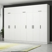 Minar Kale 7 Kapaklı 4 Çek Dolap Ve Yüklük Beyaz thumbnail 2