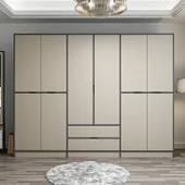 Minar Elina 6 Kapaklı Dolap Antrasit Kumtaşı thumbnail 1