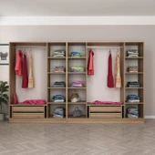 Minar Kale Plus190 7 Kapaklı 4Ç Dolap Dore Plus Dore - 5