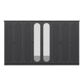 Minar Kale 190 8 Kapak 2A 4Ç Dolap Antrasit - Mebran Defne Ayna Antr thumbnail 6