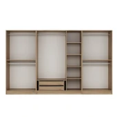 Minar Kale Plus190 7 Kapaklı 2Ç Dolap Dore Plus Dore Füme Cam thumbnail 6