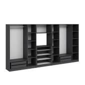 Minar Kale190 7 Kapaklı 4 Çekmeceli Tv Modüllü Dolap Antrasit thumbnail 6