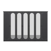 Minar Kale 190 7 Kapak 5A 2Ç Dolap Antrasit - Mebran Defne Ayna Antr thumbnail 6