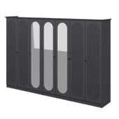 Minar Kale 190 7 Kapak 3A 4Ç Dolap Antrasit - Mebran Defne Ayna Antr thumbnail 7