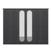 Minar Kale 190 6 Kapak 2A 2Ç Dolap Antrasit - Mebran Defne Ayna Antr thumbnail 6