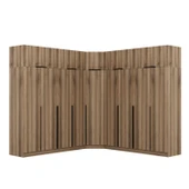 Minar Kaleplus190 9 Kapaklı 4 Çekmeceli Köşe Dolap Dore Dore Plus + Yüklük thumbnail 5