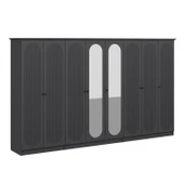 Minar Kale 190 8 Kapak 2A 4Ç Dolap Antrasit - Mebran Defne Ayna Antr thumbnail 5