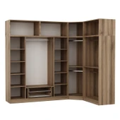 Minar Kaleplus190 7 Kapaklı 2 Çekmeceli Köşe Dolap Dore Dore Plus + Yüklük thumbnail 6