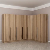 Minar Kaleplus190 7 Kapaklı 2 Çekmeceli Köşe Dolap Dore Dore Plus thumbnail 1