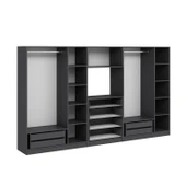 Minar Kale190 6 Kapaklı 4 Çekmeceli Tv Modüllü Dolap Antrasit thumbnail 6