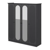 Minar Kale 190 4 Kapak 2A 2Ç Dolap Antrasit - Mebran Defne Ayna Antr thumbnail 6