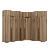 Minar Kaleplus190 8 Kapaklı 4 Çekmeceli Köşe Dolap Dore Dore Plus + Yüklük thumbnail 5