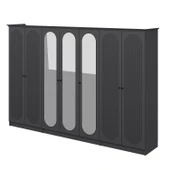 Minar Kale 190 7 Kapak 3A 2Ç Dolap Antrasit - Mebran Defne Ayna Antr thumbnail 7