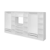 Minar Kale190 7 Kapaklı 4 Çekmeceli Tv Modüllü Dolap Beyaz thumbnail 6