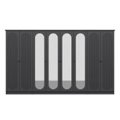 Minar Kale 190 8 Kapak 4A 2Ç Dolap Antrasit - Mebran Defne Ayna Antr thumbnail 6