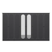 Minar Kale 190 8 Kapak 2A 2Ç Dolap Antrasit - Mebran Defne Ayna Antr thumbnail 6