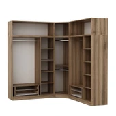 Minar Kaleplus190 7 Kapaklı 4 Çekmeceli Köşe Dolap Dore Dore Plus + Yüklük thumbnail 7