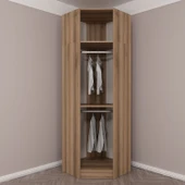 Minar Kale190 1 Kapaklı Köşe Dolap + Yüklük Dore Dore Plus thumbnail 4