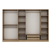 Minar Kale Plus190 6 Kapaklı 2Ç Dolap Dore Plus Dore Füme Cam thumbnail 7