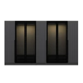 Minar Kale Plus190 7 Mebran Kapaklı 4Ç Dolap Antrasit Mebran Füme Cam thumbnail 6