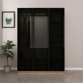 Minar Kale 190 3 Füme Cam Kapaklı 2Ç Dolap Dore Füme Cam thumbnail 2