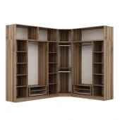 Minar Kaleplus190 8 Kapaklı 4 Çekmeceli Köşe Dolap Dore Dore Plus + Yüklük thumbnail 7