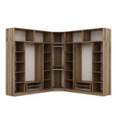 Minar Kaleplus190 9 Kapaklı 4 Çekmeceli Köşe Dolap Dore Dore Plus + Yüklük thumbnail 7