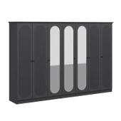 Minar Kale 190 7 Kapak 3A 4Ç Dolap Antrasit - Mebran Defne Ayna Antr thumbnail 5