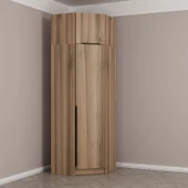 Minar Kale190 1 Kapaklı Köşe Dolap + Yüklük Dore Dore Plus thumbnail 3