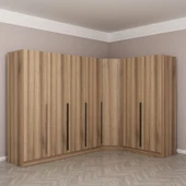 Minar Kaleplus190 7 Kapaklı 2 Çekmeceli Köşe Dolap Dore Dore Plus thumbnail 2