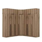 Minar Kaleplus190 7 Kapaklı 4 Çekmeceli Köşe Dolap Dore Dore Plus + Yüklük thumbnail 4